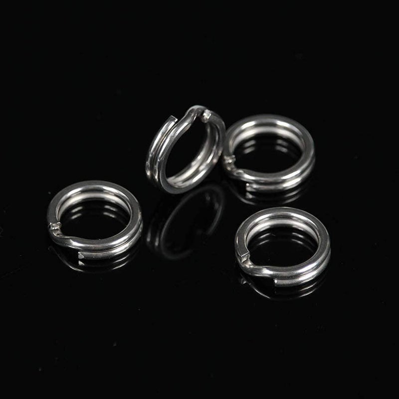 GREATFISHING 200PCS High Strength Heavy Stainless Steel Split Ring Lure Tackle Connector with Fishing Pliers 30lb to 120lb Test - Image 3